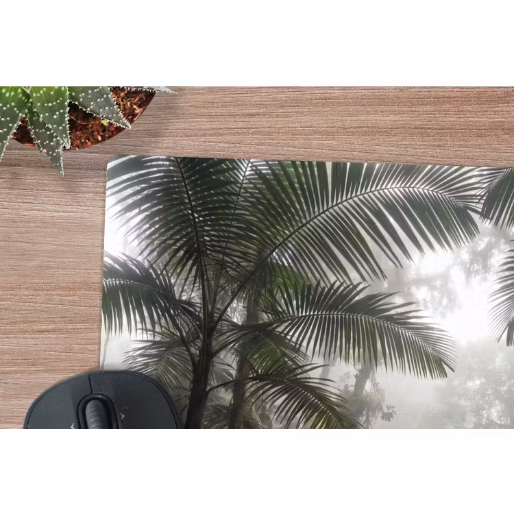 Muismat - Natuur - Jungle - Mist - Groen - Bladeren — 4