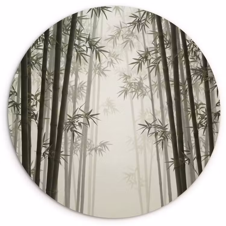 Muurcirkel - Bamboe - Bos - Mist - Natuur — 1