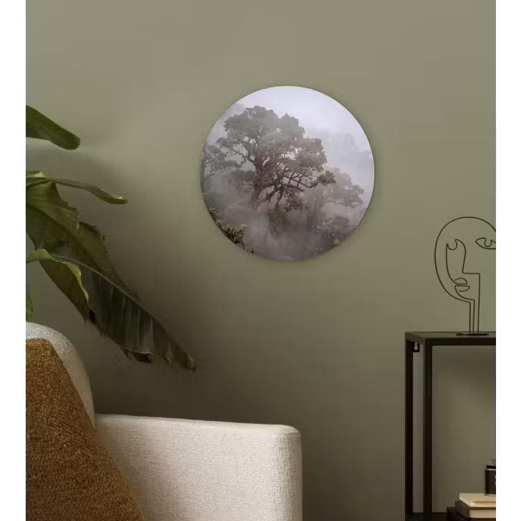 Muurcirkel - Boom - Mistig - Bos - Groen - Natuur — 3