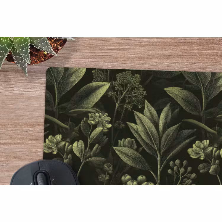 Muismat - Klassiek - Donker - Botanisch - Planten — 4