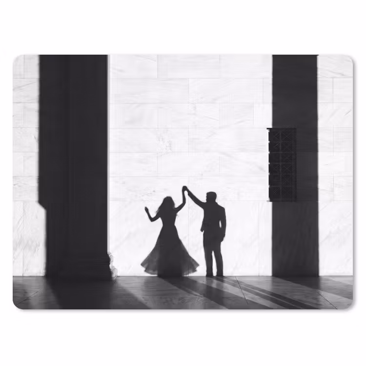 Muismat - Mensen - Schaduw - Dans - Zwart-wit - Liefde — 1