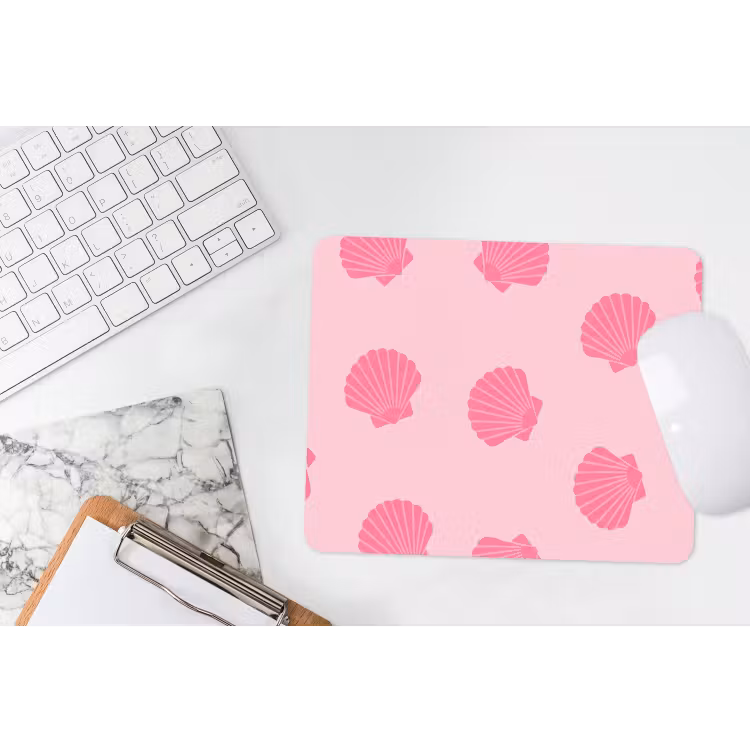 Muismat - Schelp - Patroon - Zee - Modern - Roze — 2