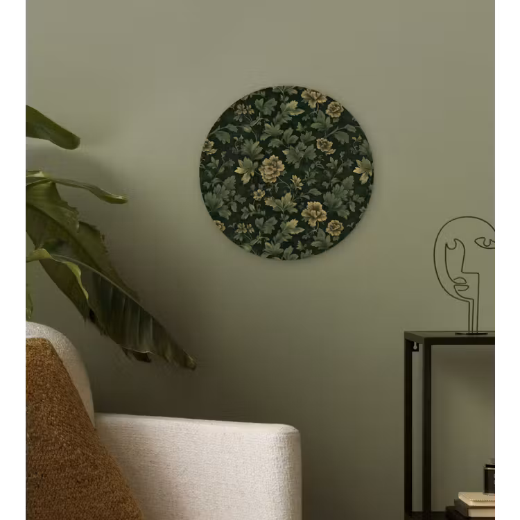 Muurcirkel - Donker - Groen - Goud - Botanisch — 3