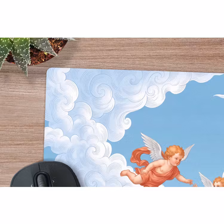 Muismat - Engel - Vliegend - Klassiek - Blauw — 4