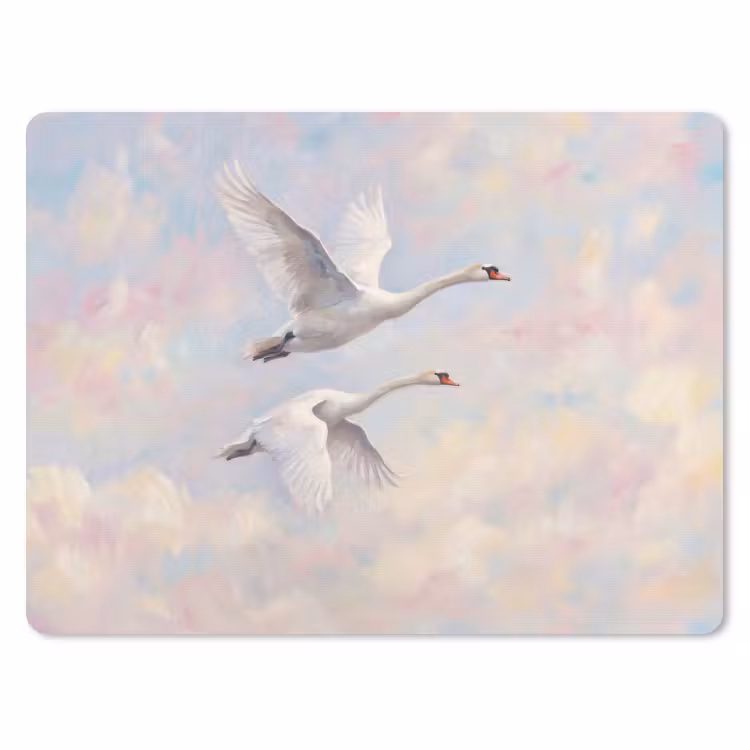 Muismat - Vogel - Vliegend - Lucht - Modern - Pastel — 1