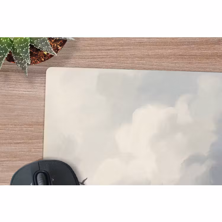 Muismat - Vogel - Wolken - Natuur - Modern - Grijs — 4