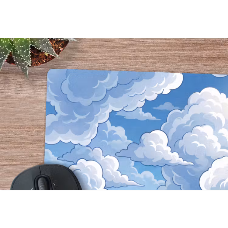 Muismat - Wolken - Hemel - Abstract - Wit — 4