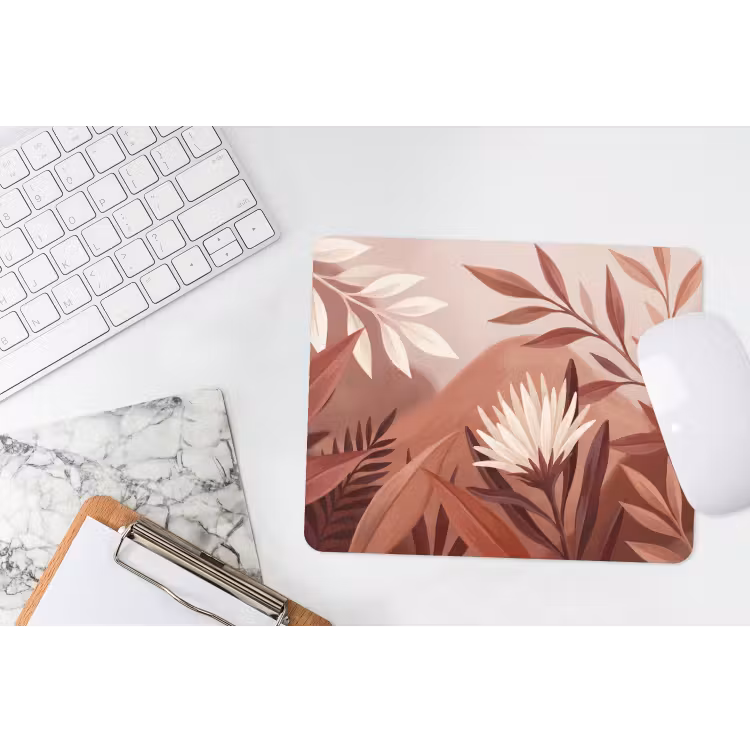 Muismat - Planten - Bladeren - Botanisch - Modern - Bruin — 2