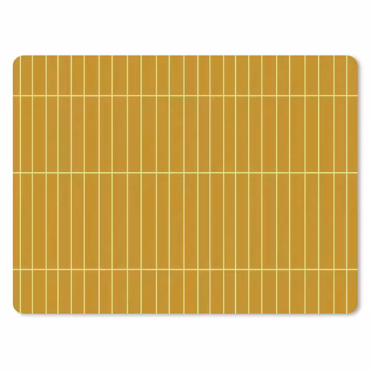 Muismat - Tegels - Verticaal - Mosterdgeel — 1