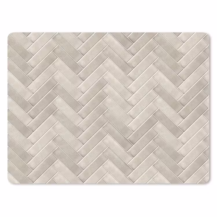 Muismat - Visgraat - Wandtegel - Beige — 1