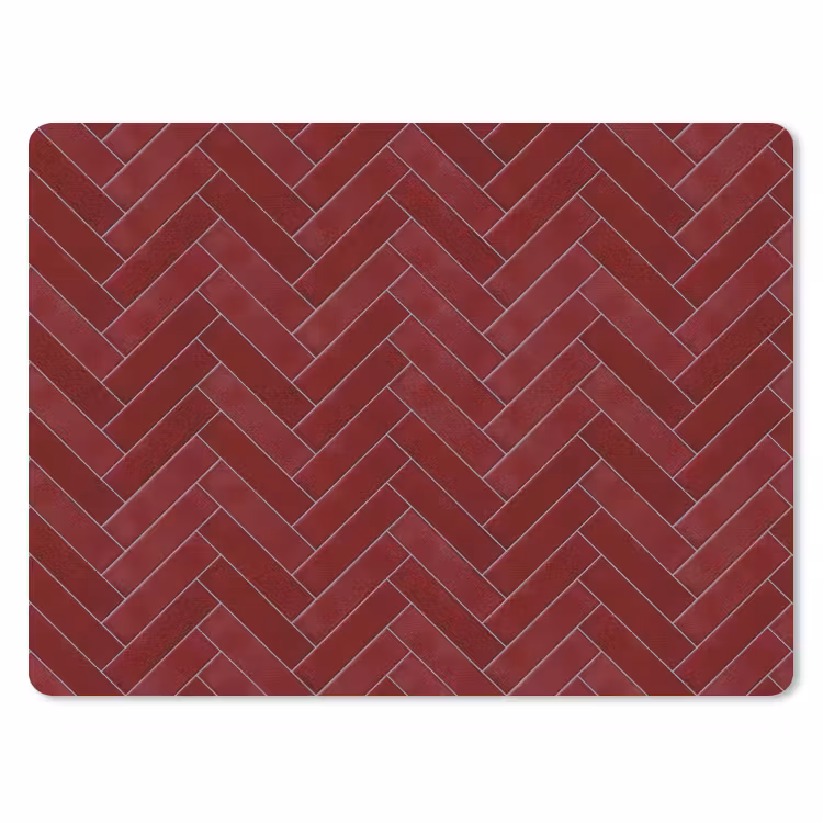 Muismat - Visgraat - Wandtegel - Bordeaux - Rood — 1