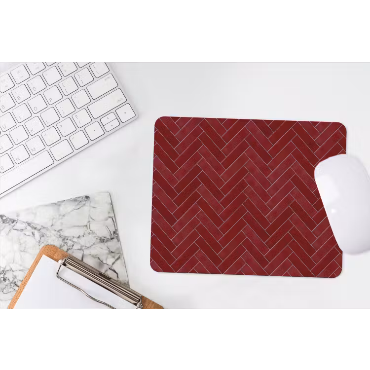 Muismat - Visgraat - Wandtegel - Bordeaux - Rood — 2