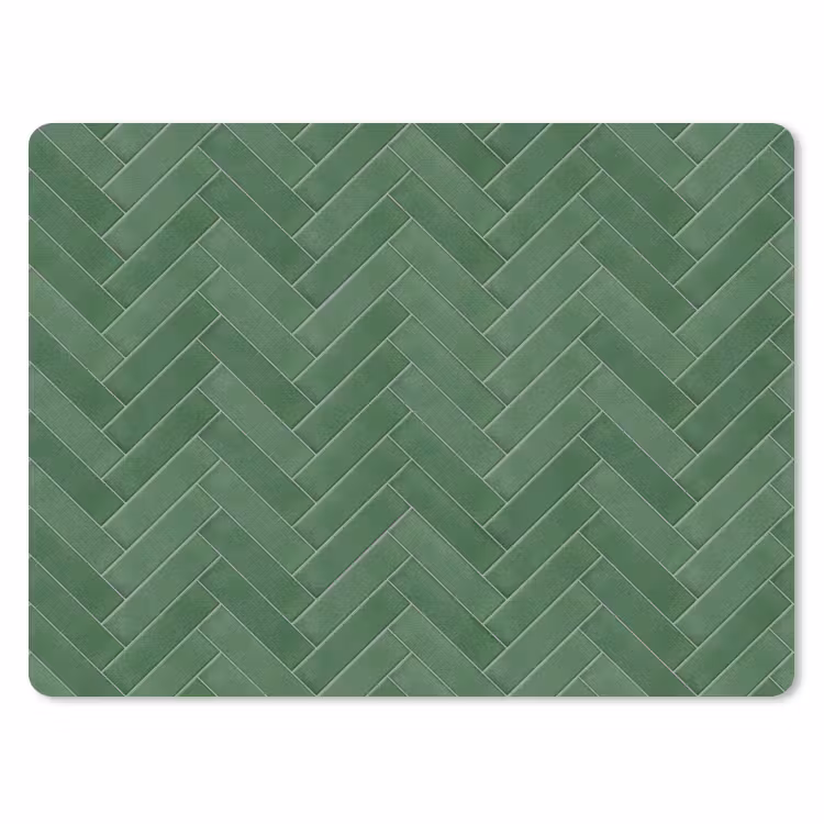 Muismat - Visgraat - Wandtegel - Bosgroen — 1