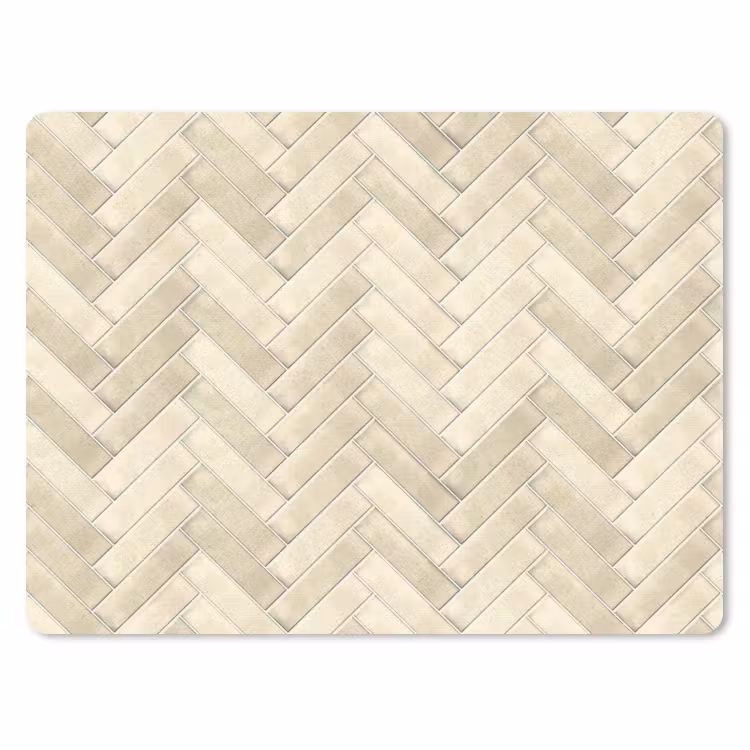 Muismat - Visgraat - Wandtegel - Licht Beige — 1