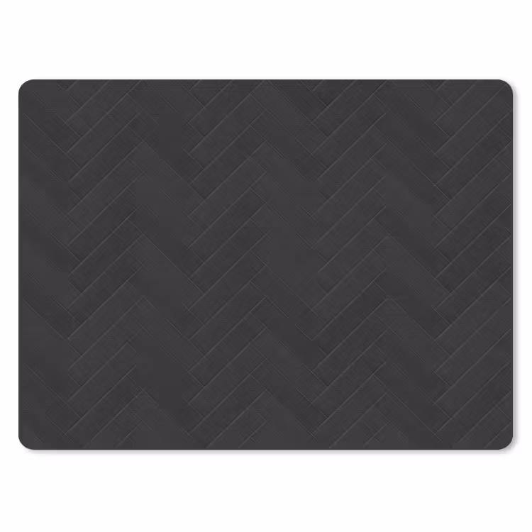 Muismat - Visgraat - Wandtegel - Mat - Zwart — 1