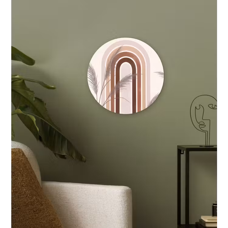 Muurcirkel - Abstract - Bogen - Plant - Boho - Beige — 3