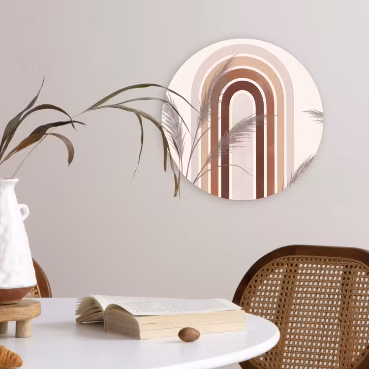 Muurcirkel - Abstract - Bogen - Plant - Boho - Beige — 4