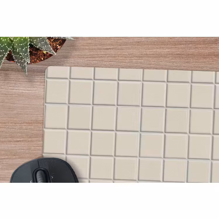 Muismat - Patroon - Tegels - Taupe — 4