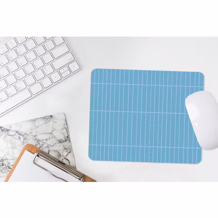 Muismat - Tegel - Langwerpig - Patroon - Blauw — 2
