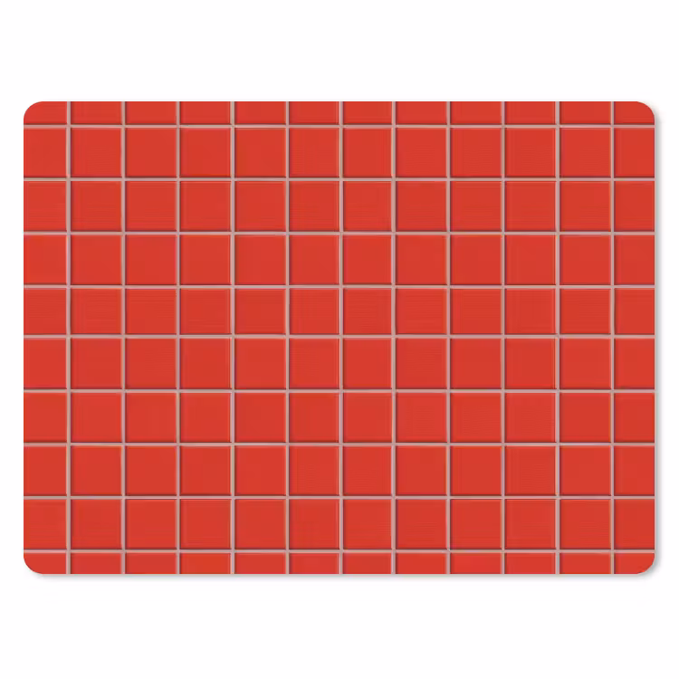 Muismat - Tegel - Patroon - Kersen - Rood — 1