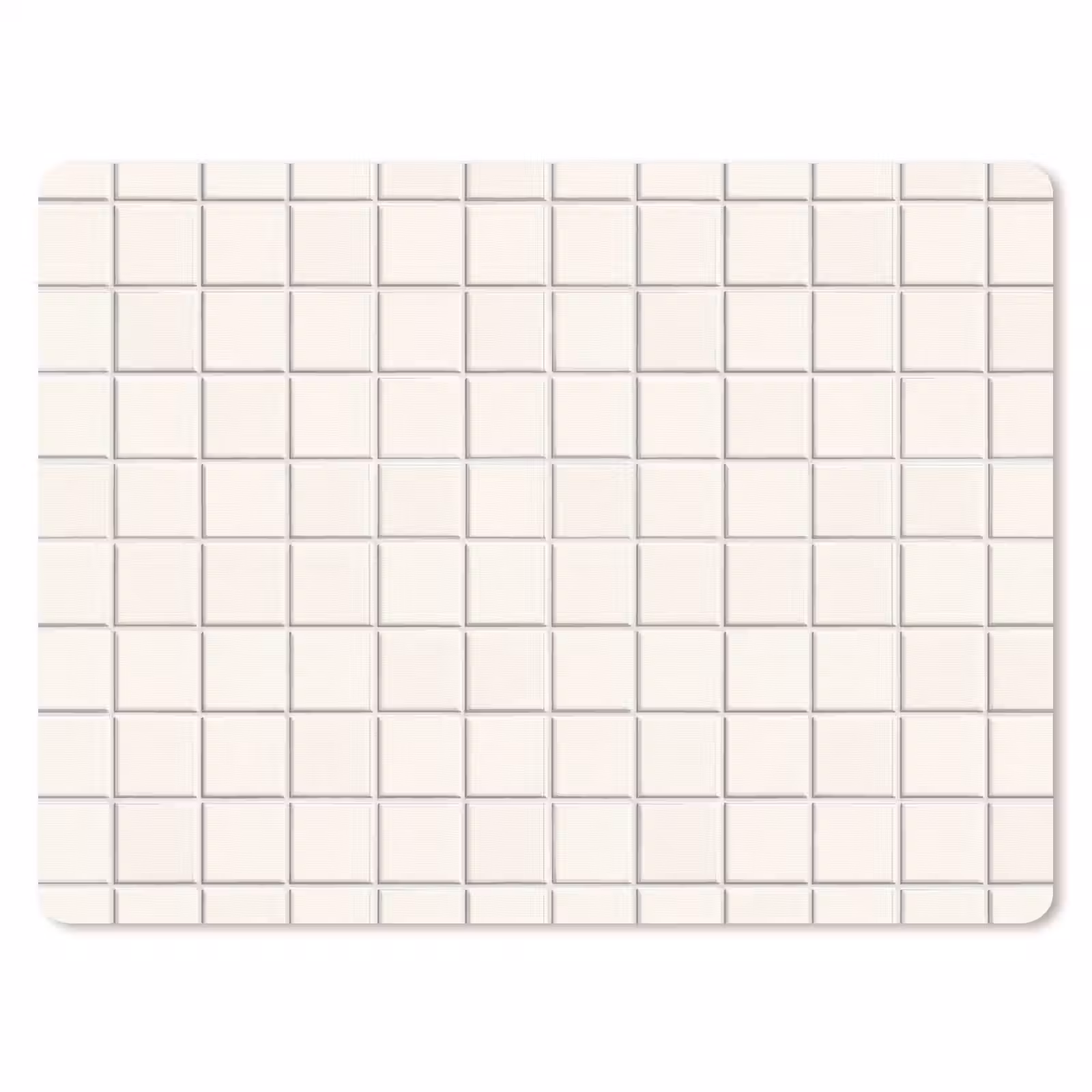 Muismat - Patroon - Tegels - Wit — 1