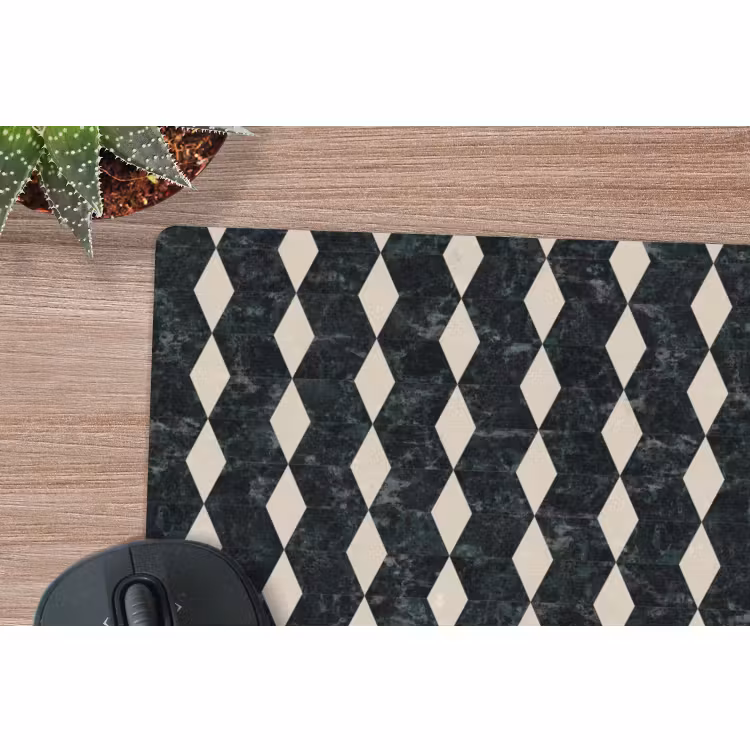 Muismat - Geometrisch - Patroon - Marmer - Groen — 4