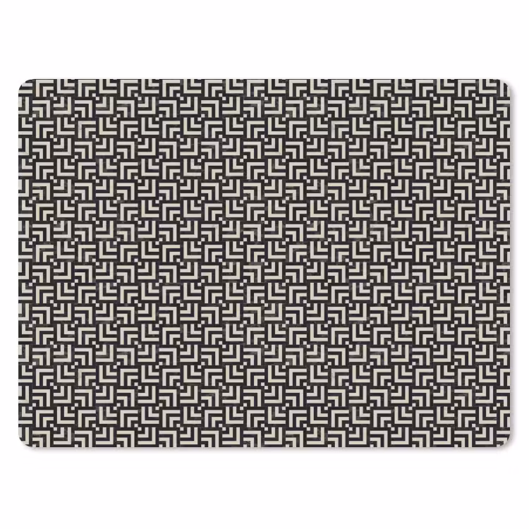 Muismat - Patroon - Marmer - Zwart — 1