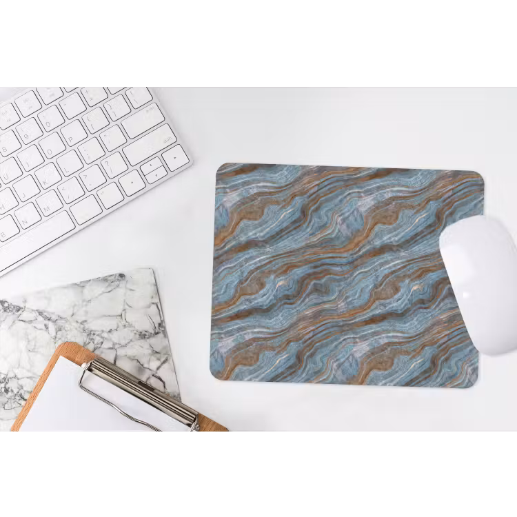 Muismat - Patroon - Steen - Blauw — 2