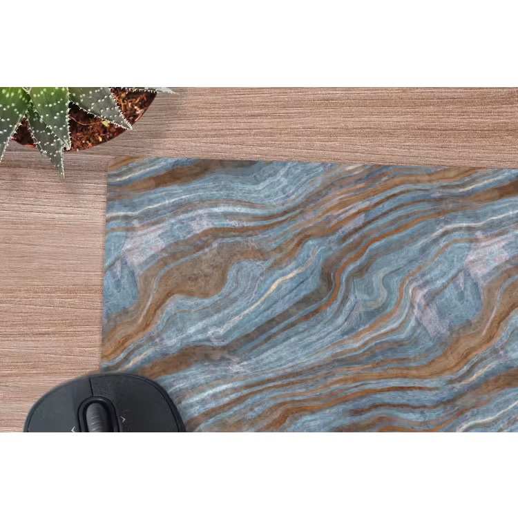 Muismat - Patroon - Steen - Blauw — 4