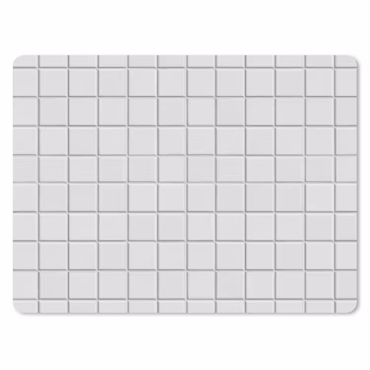 Muismat - Patroon - Tegels - Grijs - Wit — 1