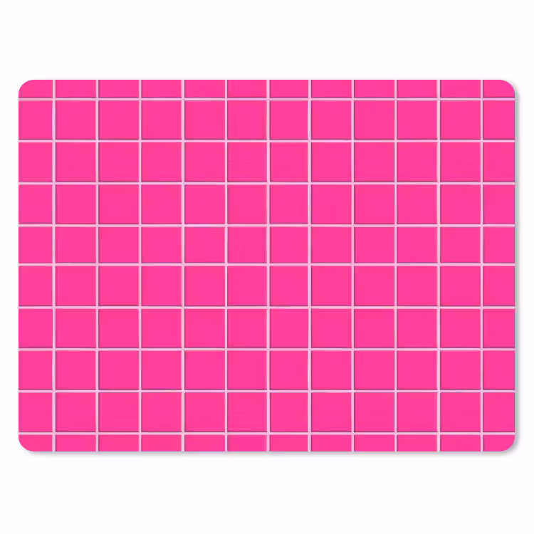 Muismat - Tegels - Vierkant - Fuchsia — 1