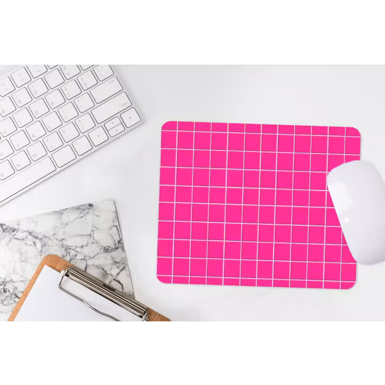 Muismat - Tegels - Vierkant - Fuchsia — 2