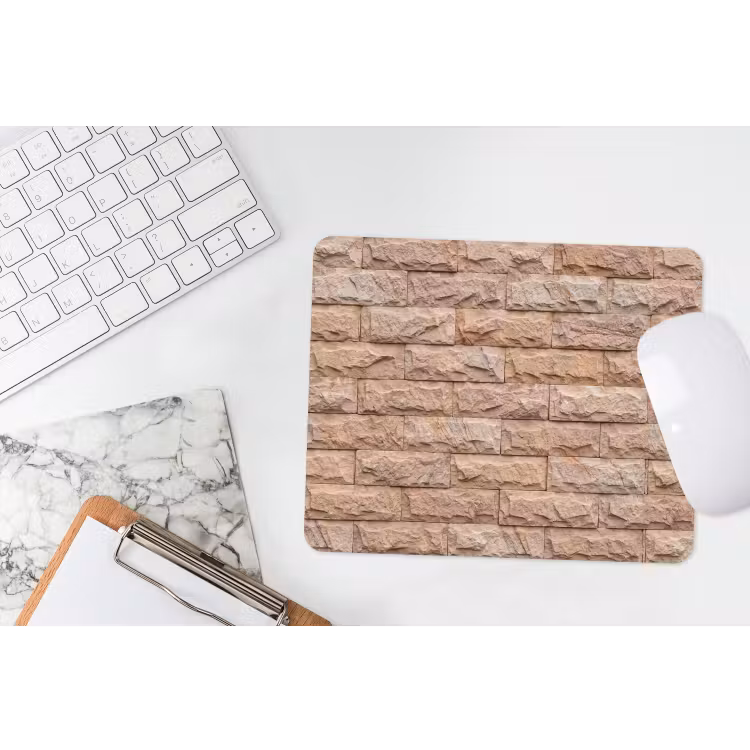 Muismat - Muur - Steen - Ruw - Textuur - Beige — 2