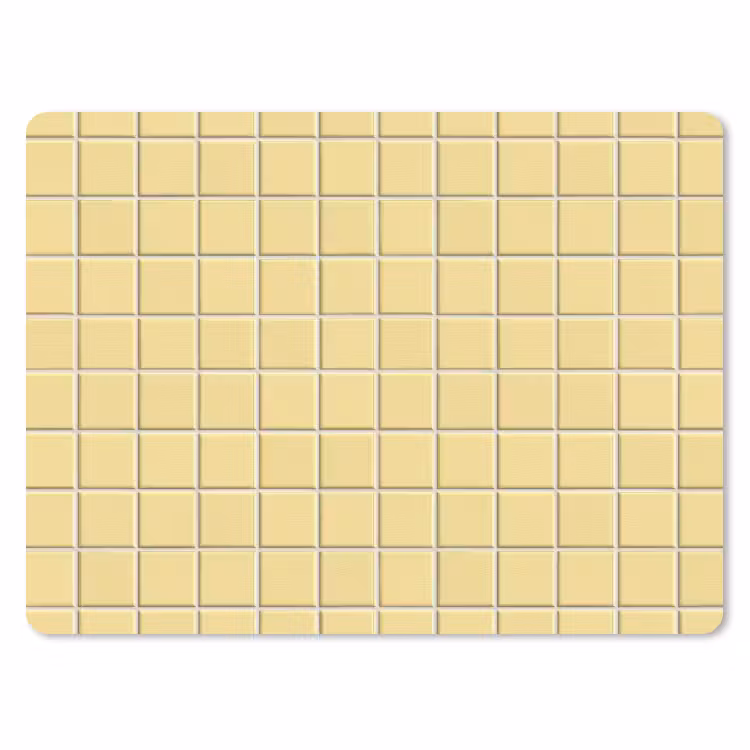 Muismat - Patroon - Tegels - Geel — 1