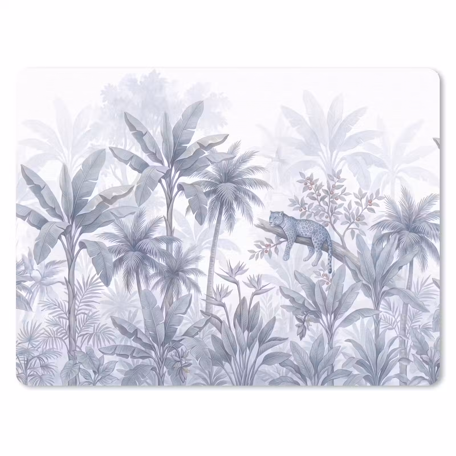 Muismat - Kat - Tropisch bos - Modern - Grijs — 1