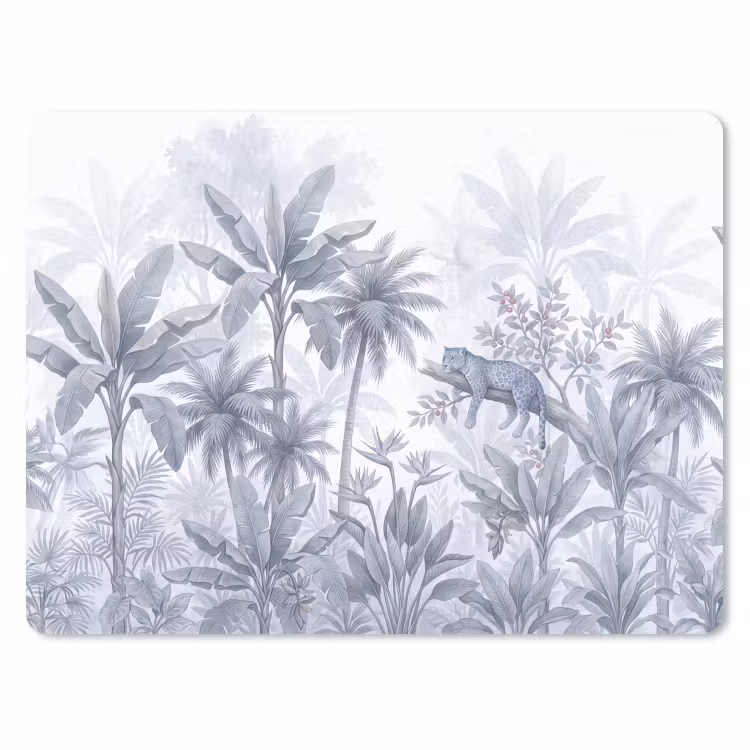 Muismat - Kat - Tropisch bos - Modern - Grijs — 1