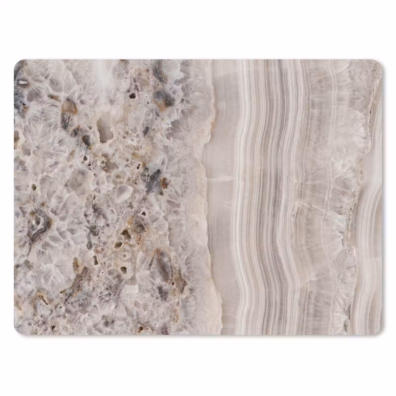 Muismat - Steen - Textuur - Abstract - Beige - Wit — 1