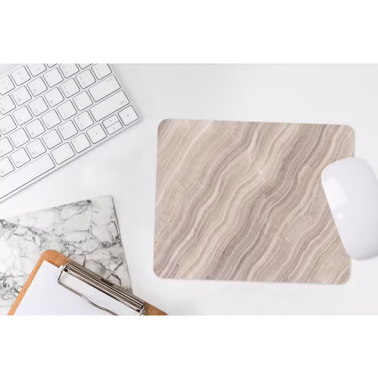 Muismat - Textuur - Golvend - Abstract - Modern - Beige — 2