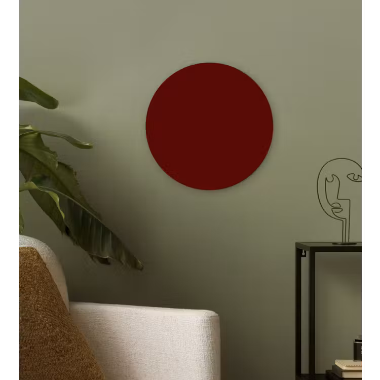 Muurcirkel - Burnt - Mahogany - Rood — 3