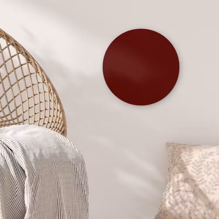 Muurcirkel - Burnt - Mahogany - Rood — 5