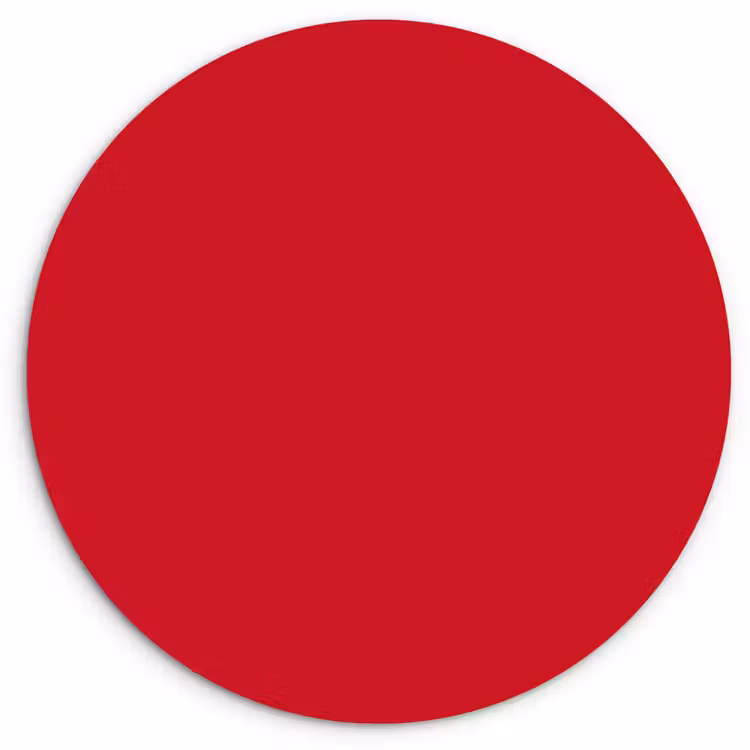 Muurcirkel - Crimson - Velvet - Rood — 1