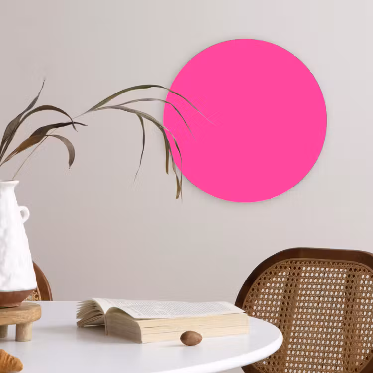 Muurcirkel - Electric - Magenta - Roze — 4