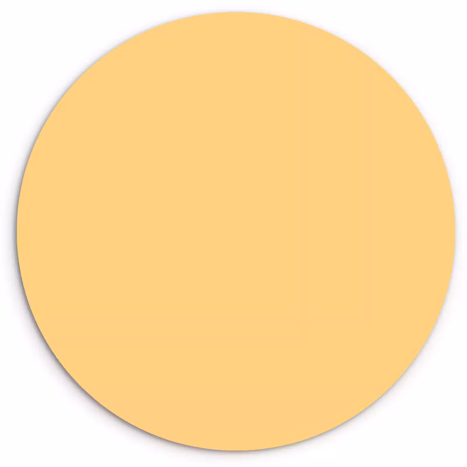 Muurcirkel - Apricot - Ice - Oranje — 1