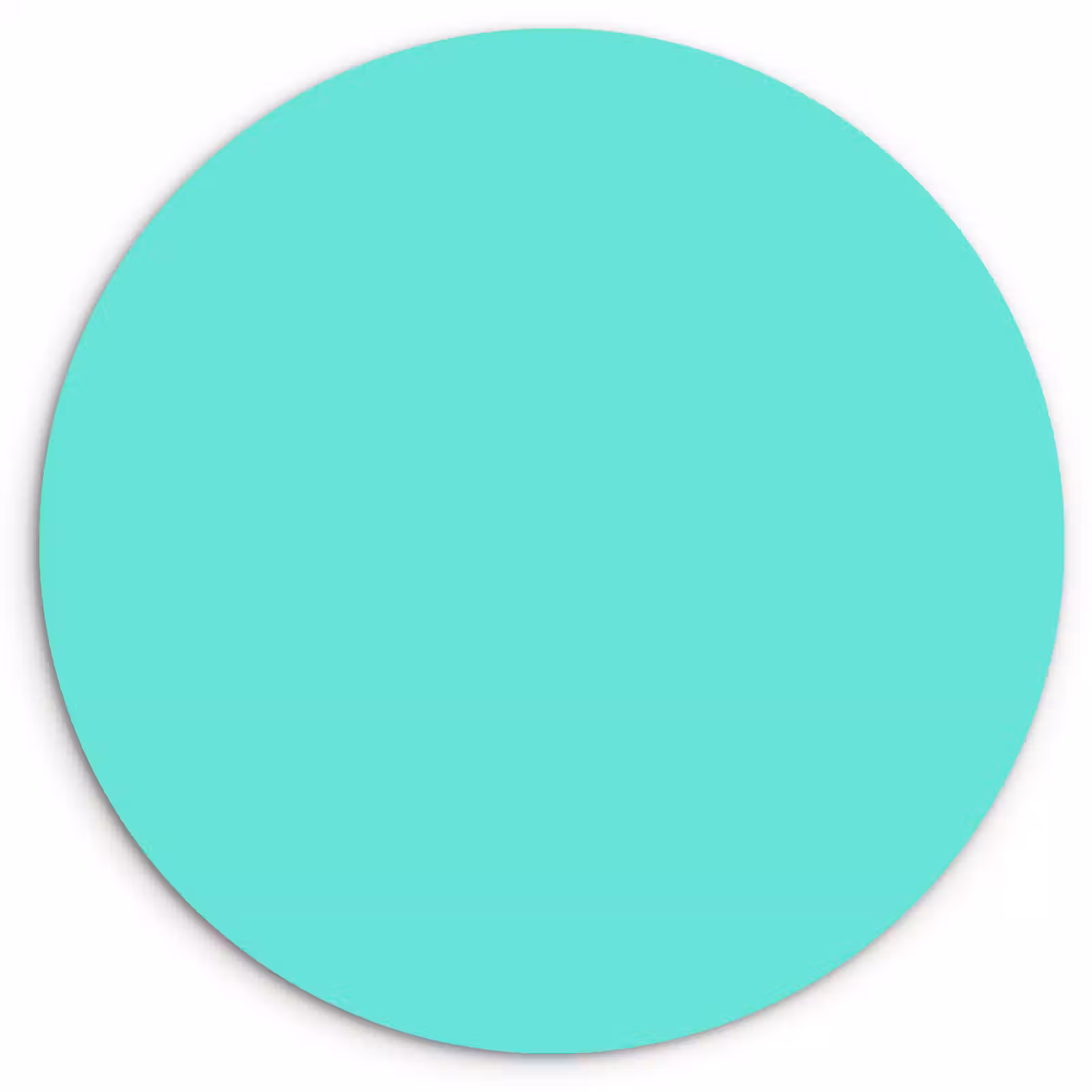 Muurcirkel - Electric - Cyan - Turkoois — 1