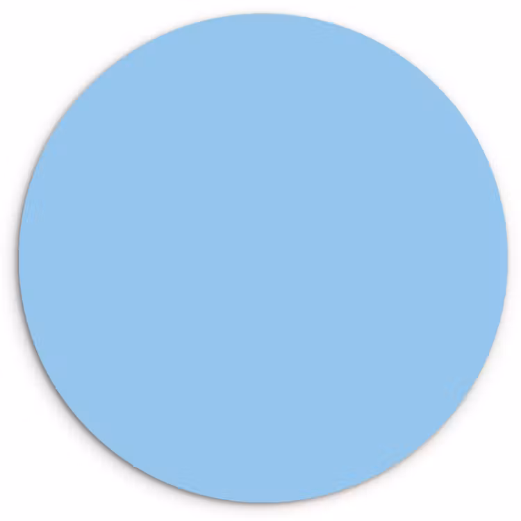 Muurcirkel - Baby - Blue - Blauw — 1