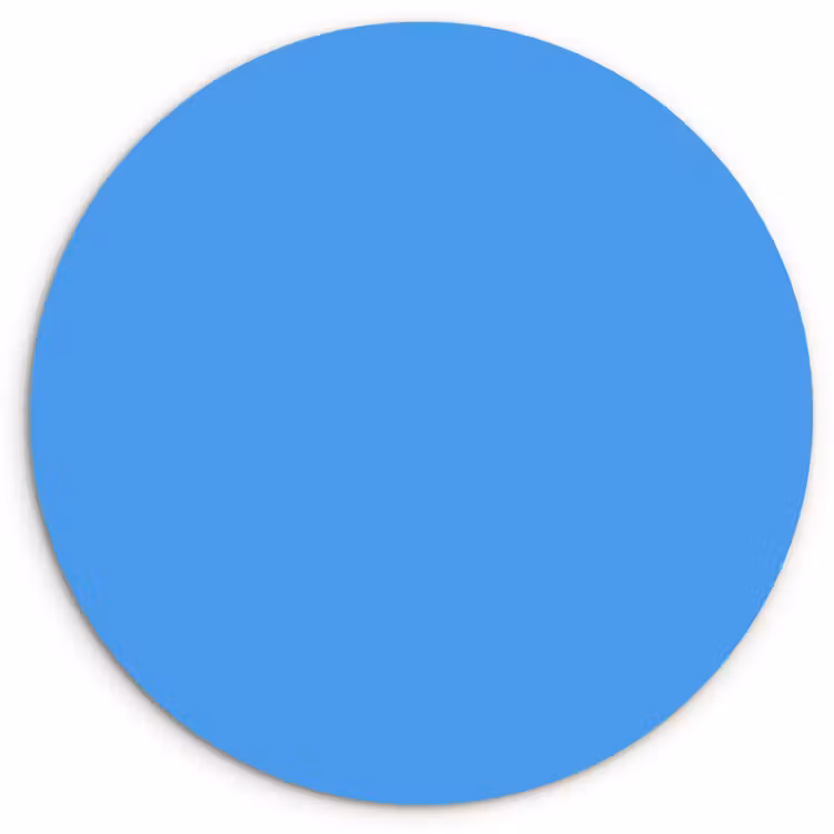 Muurcirkel - Bright - Azure - Blauw — 1