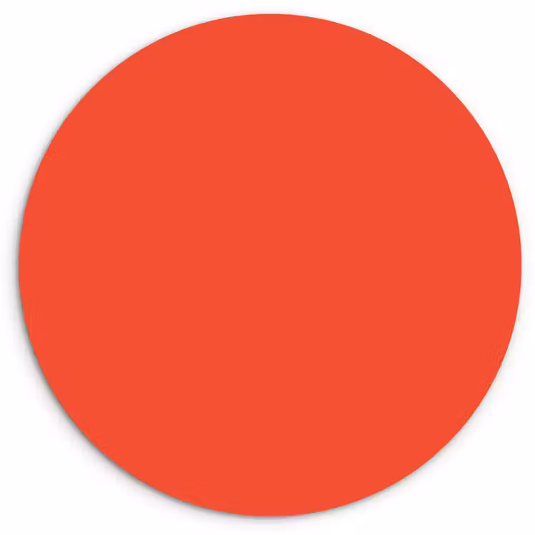Muurcirkel - Burnt - Coral - Oranje — 1