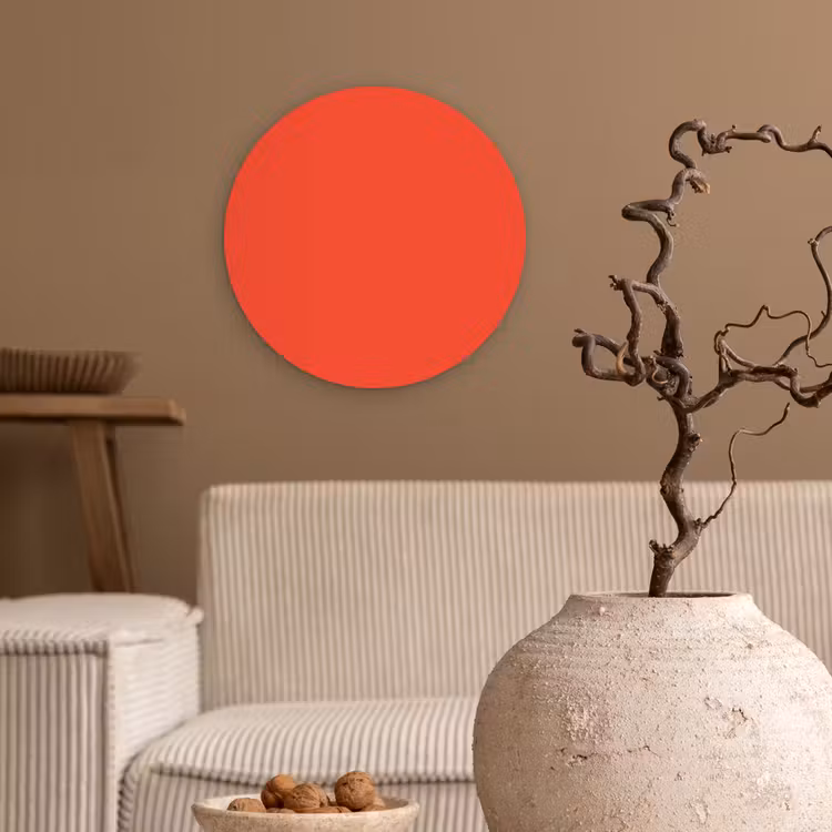 Muurcirkel - Burnt - Coral - Oranje — 2