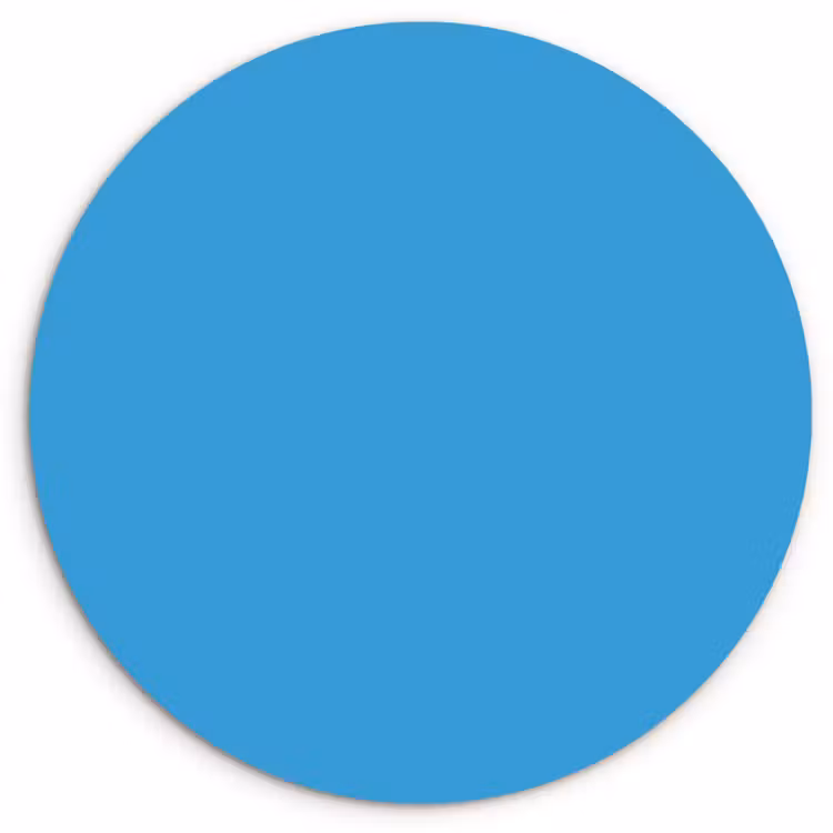 Muurcirkel - Cerulean - Breeze - Blauw — 1