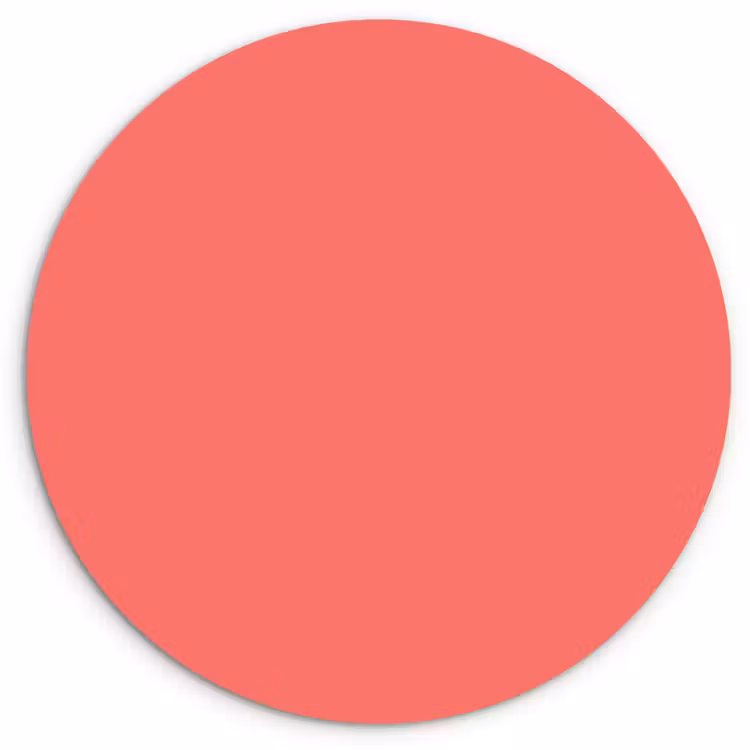 Muurcirkel - Coral - Punch - Koraal — 1